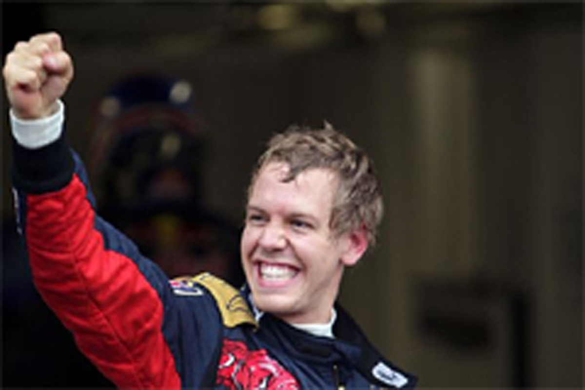 セバスチャン・ベッテルがポールポジションF1史上最年少記録(画像) セバスチャン・ベッテルがポールポジションF1史上最年少記録(画像)