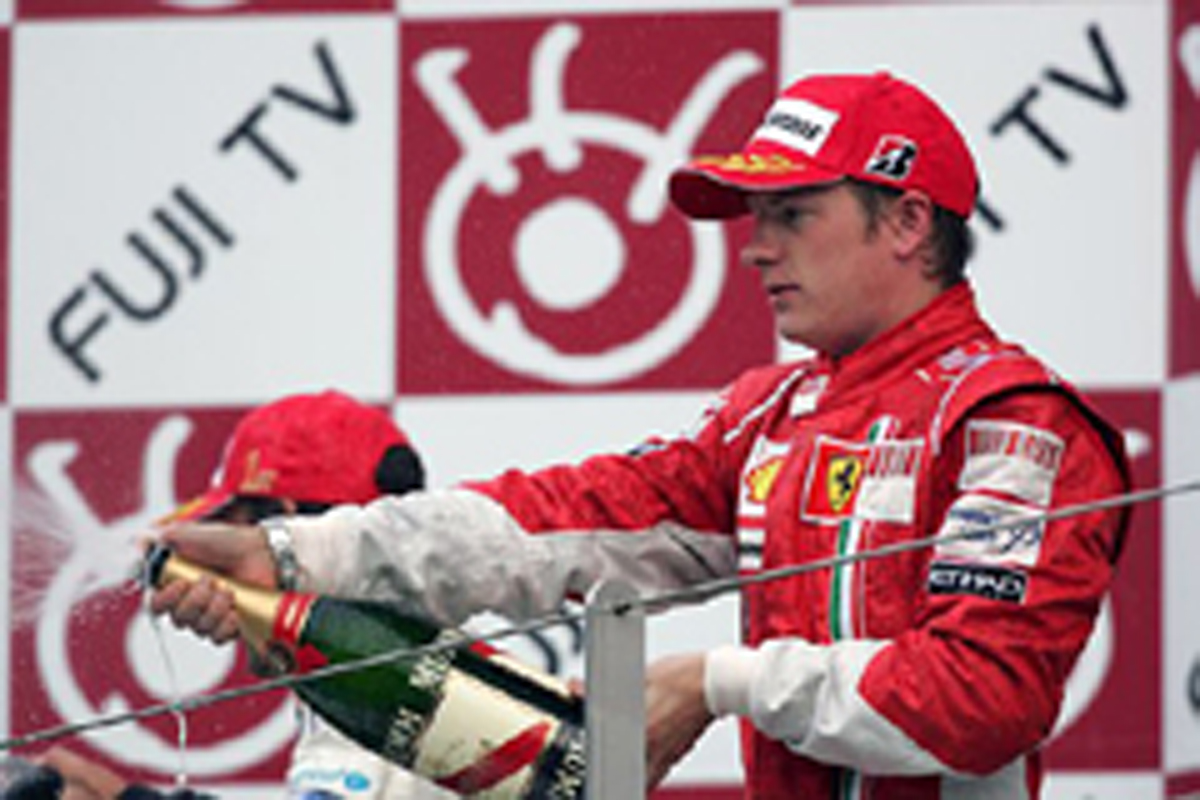 F1 日本GP ライコネン3位表彰台 F1 日本GP ライコネン3位表彰台
