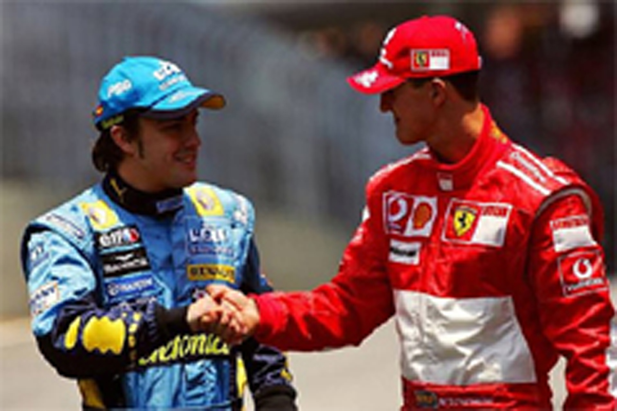 フェルナンド・アロンソとミハエル・シューマッハ フェルナンド・アロンソとミハエル・シューマッハ