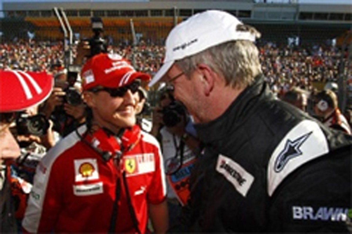 ロス・ブラウンとミハエル・シューマッハ