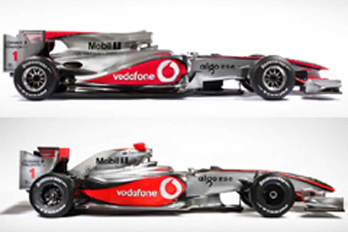 2010年F1マシン ロングホイールベース化