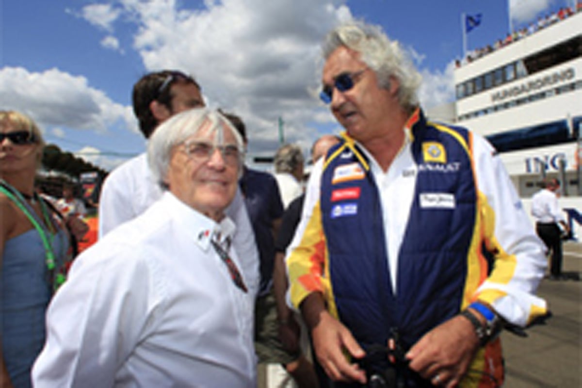 バーニー・エクレストンとフラビオ・ブリアトーレ