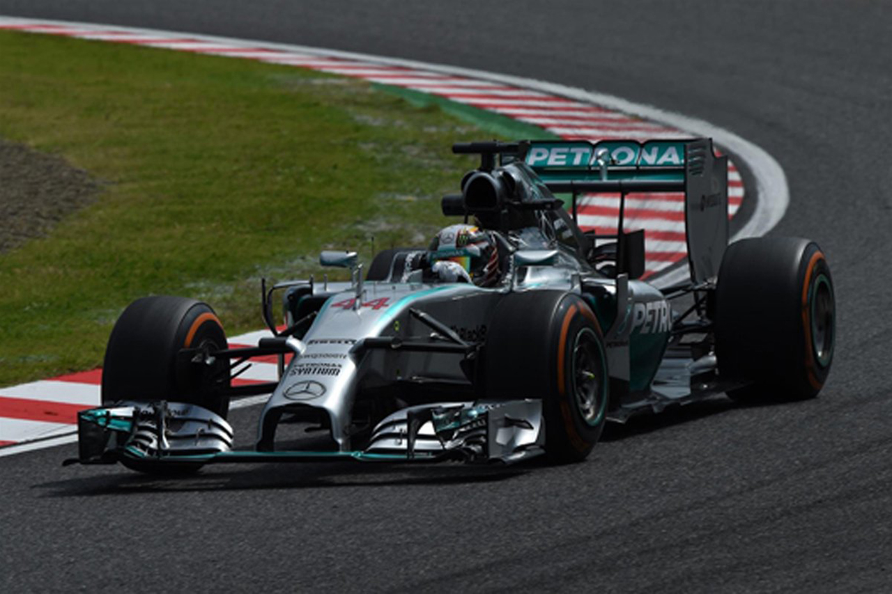 F1日本GP フリー走行2回目：ルイス・ハミルトンがトップタイム