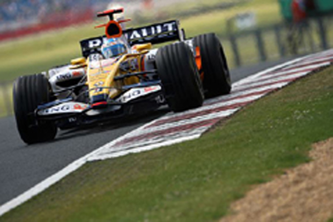 F1第9戦イギリスGP フリー走行3回目：フェルナンド・アロンソがトップ