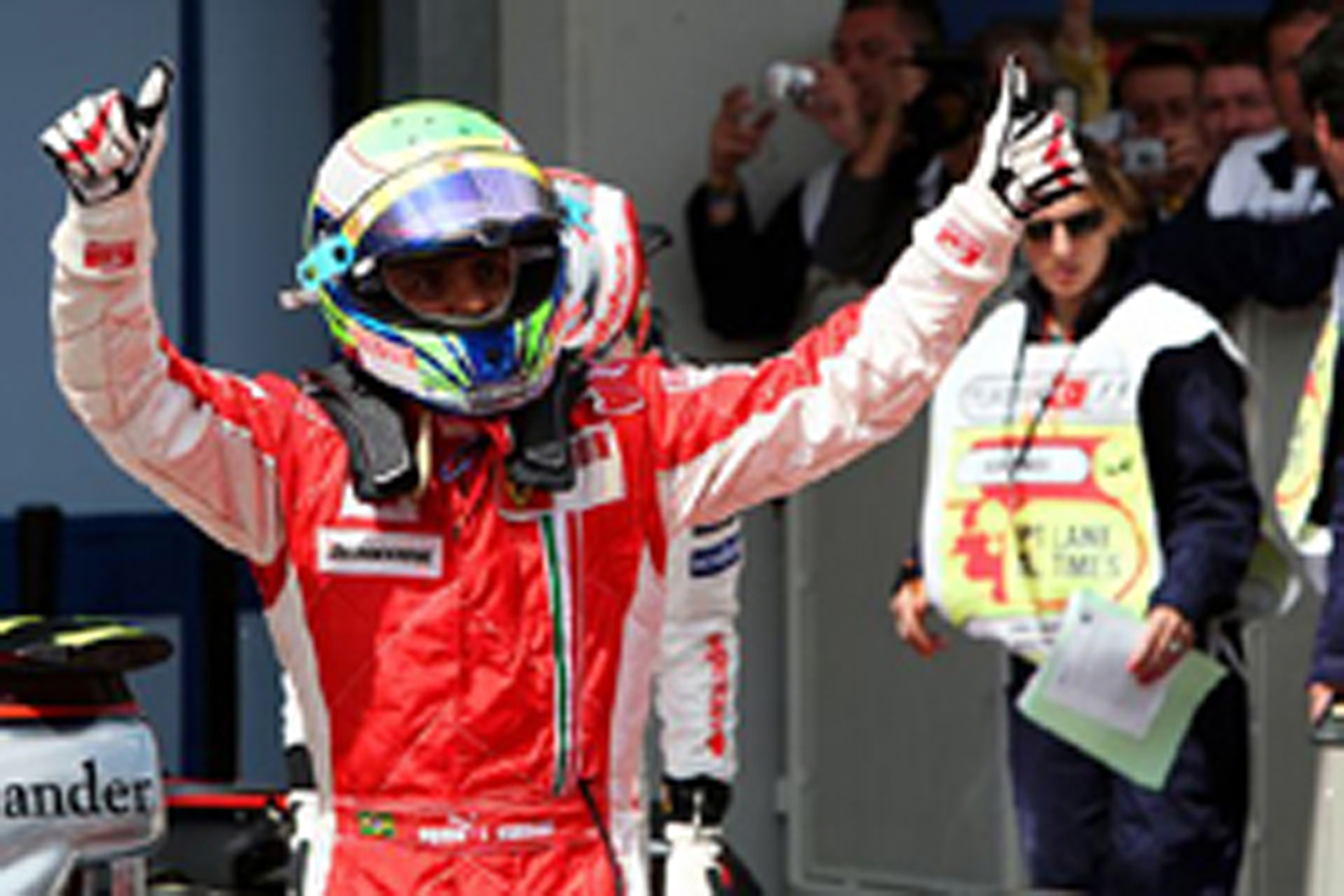 マッサが3年連続でポールポジション獲得（フェラーリ）