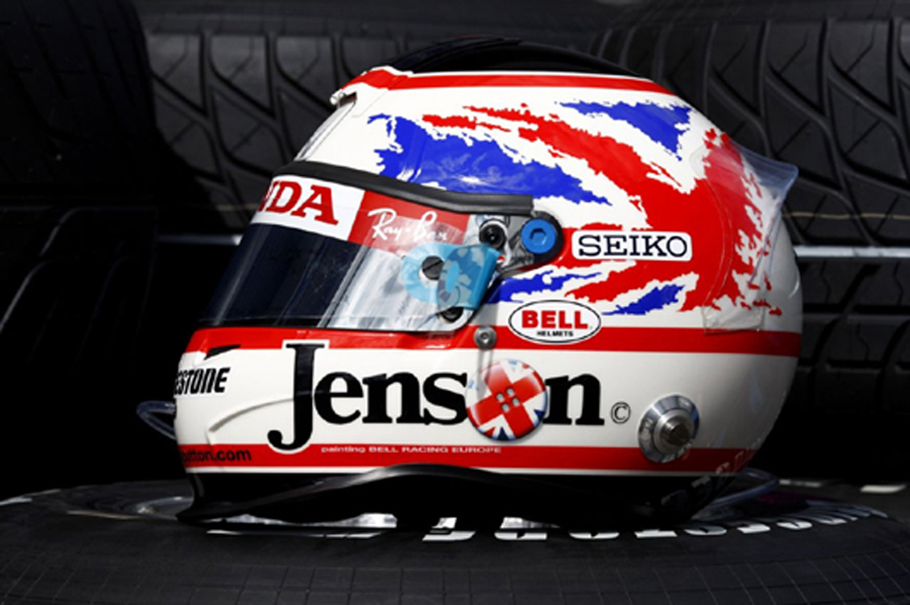 ジェンソン・バトン イギリスGPヘルメット（画像）