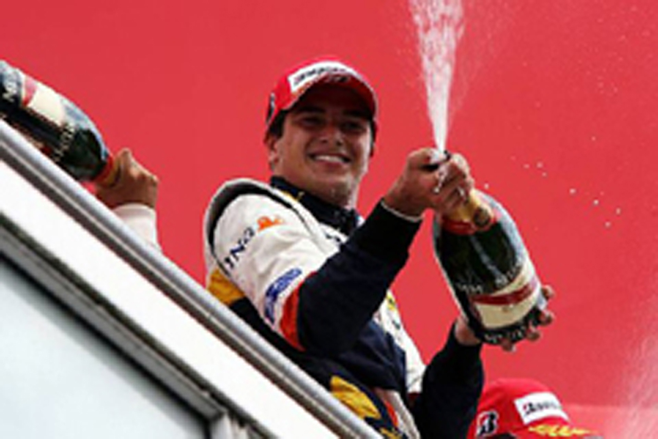 ドイツGPで2位F1表彰台を獲得したネルソン・ピケJr.（画像）