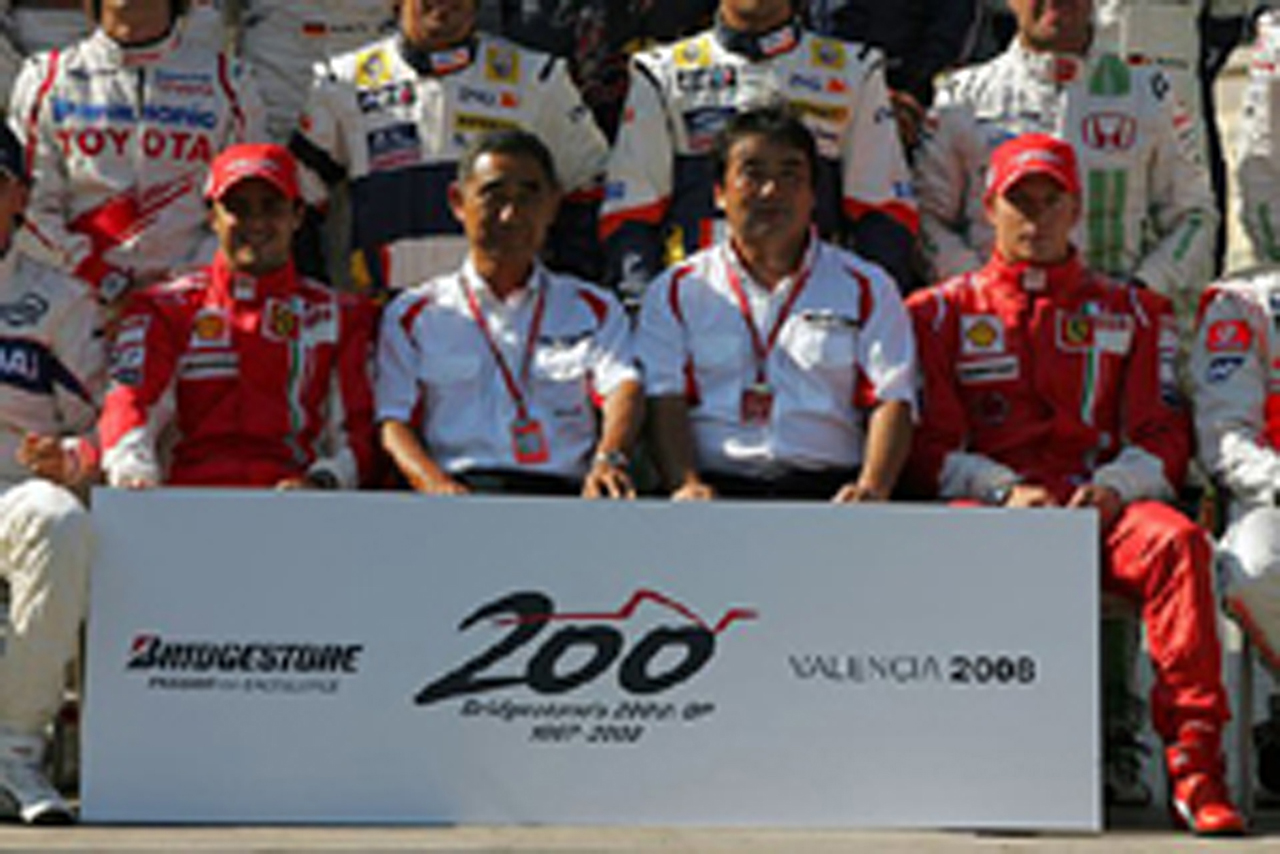 F1での200戦を達成したブリヂストン