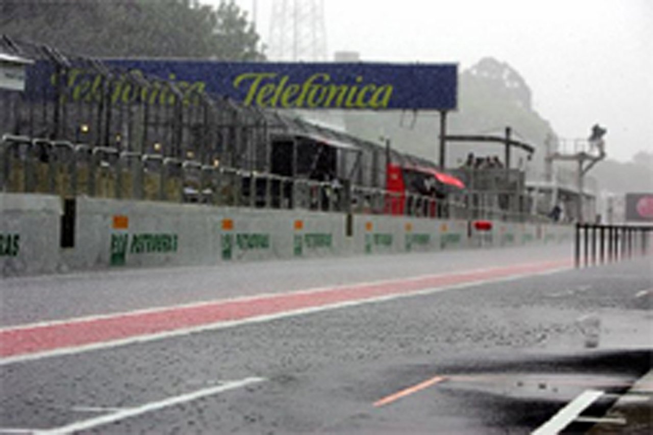 F1ブラジルGP 雨