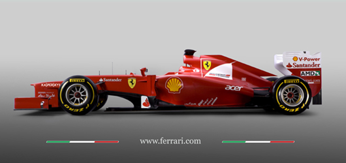 フェラーリ F2012 サイド画像