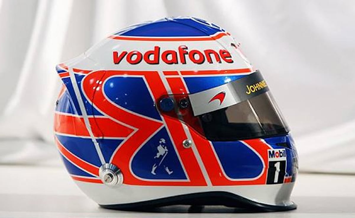 ジェンソン・バトン ヘルメット （2010年） 【 F1-Gate .com 】