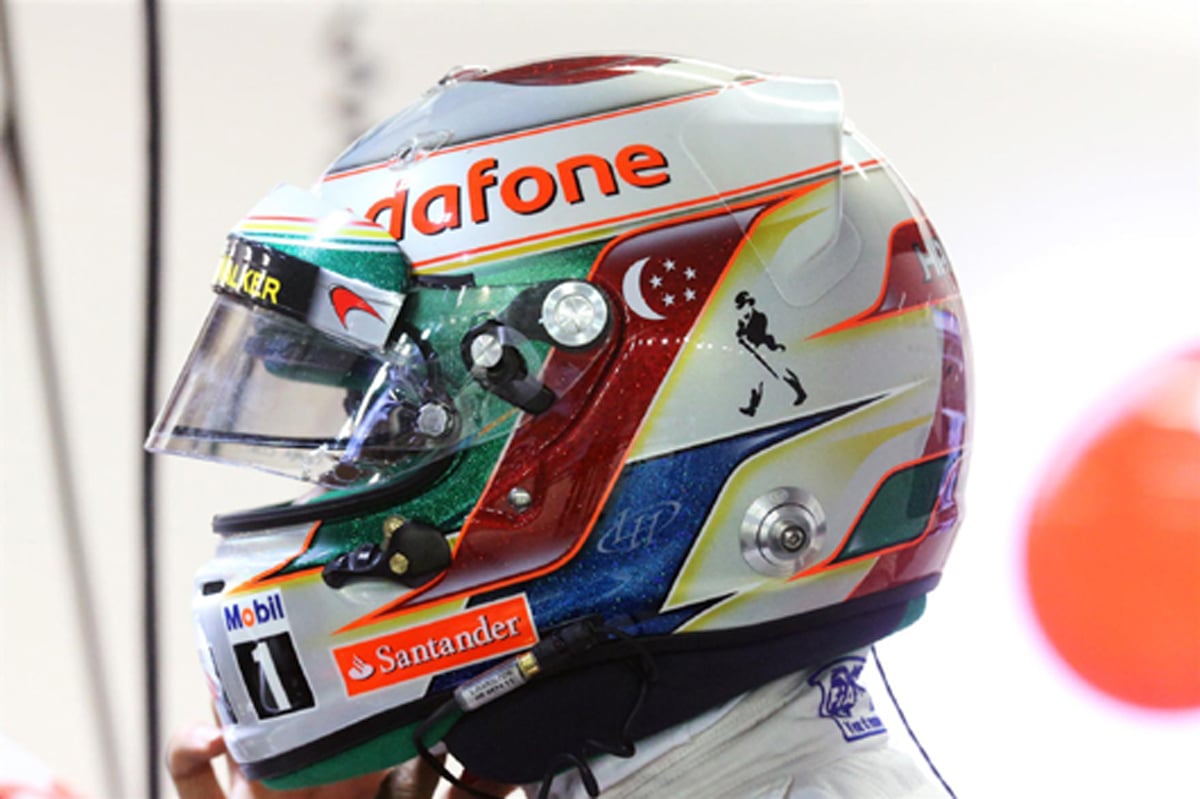 ルイス・ハミルトン ヘルメット （2012年 F1シンガポールGP）