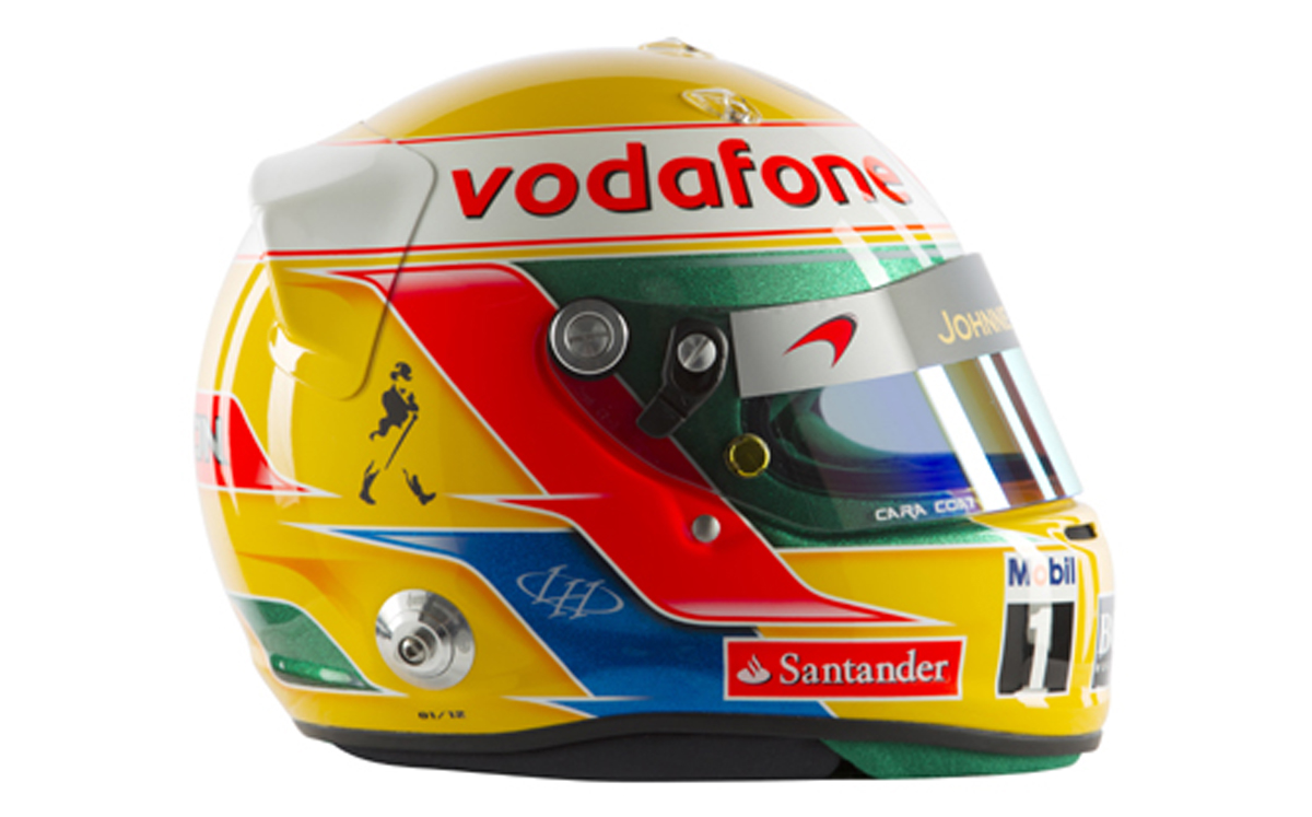 ルイス・ハミルトン ヘルメット （2012年） 【 F1-Gate .com 】