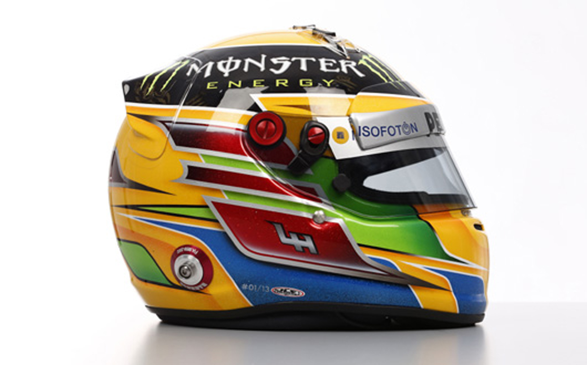ルイス・ハミルトン ヘルメット （2013年） 【 F1-Gate .com 】