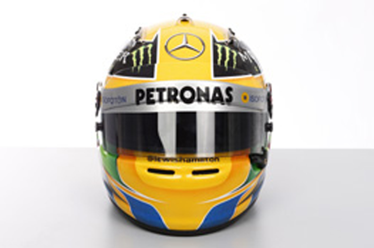 ルイス・ハミルトン ヘルメット （2013年） 【 F1-Gate .com 】