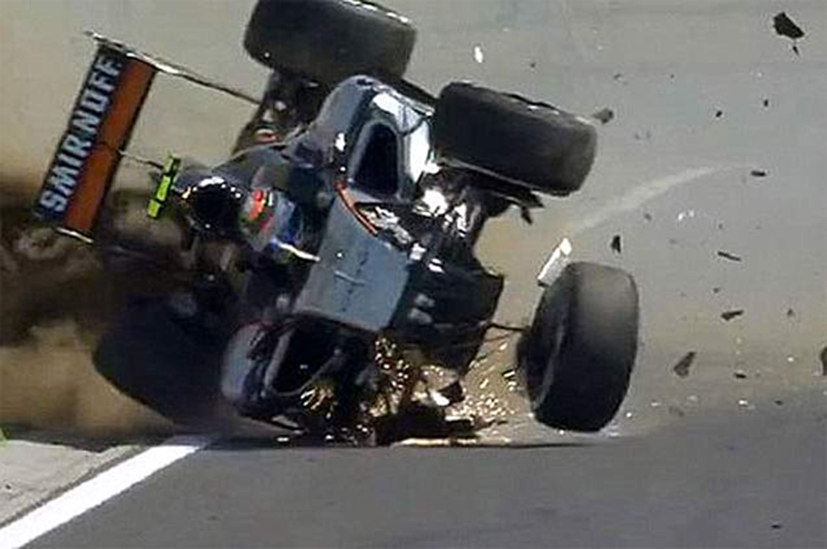 Sergio Perez Crash