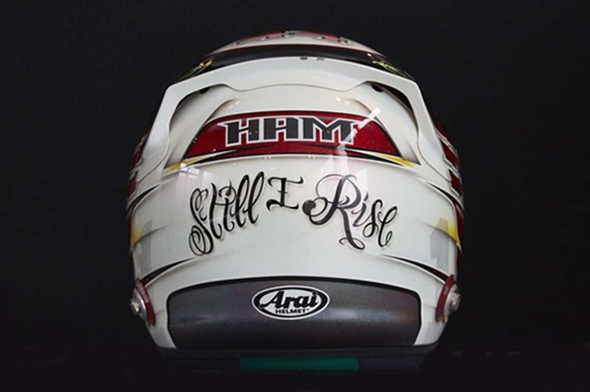 ルイス・ハミルトン ヘルメット （2015年） 【 F1-Gate .com 】
