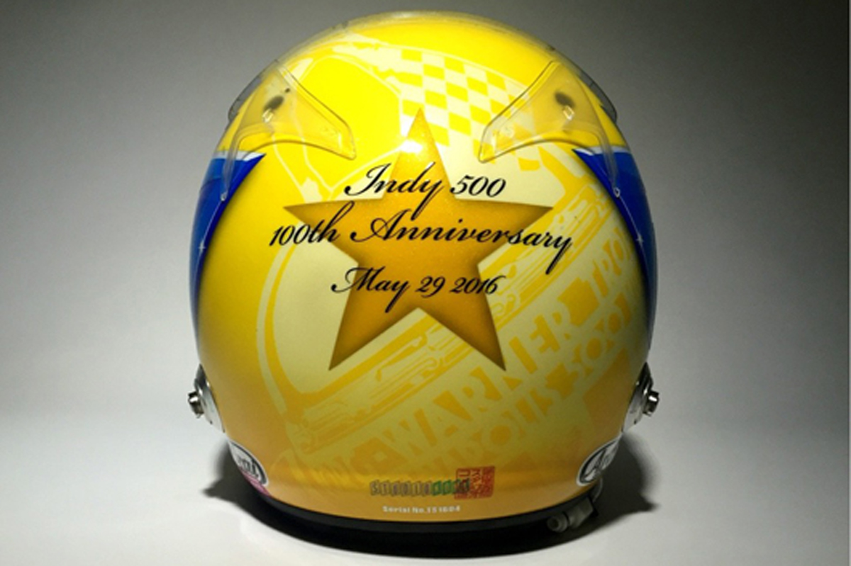 第100回INDY500参戦記念スペシャルヘルメット チャリティーオークション
