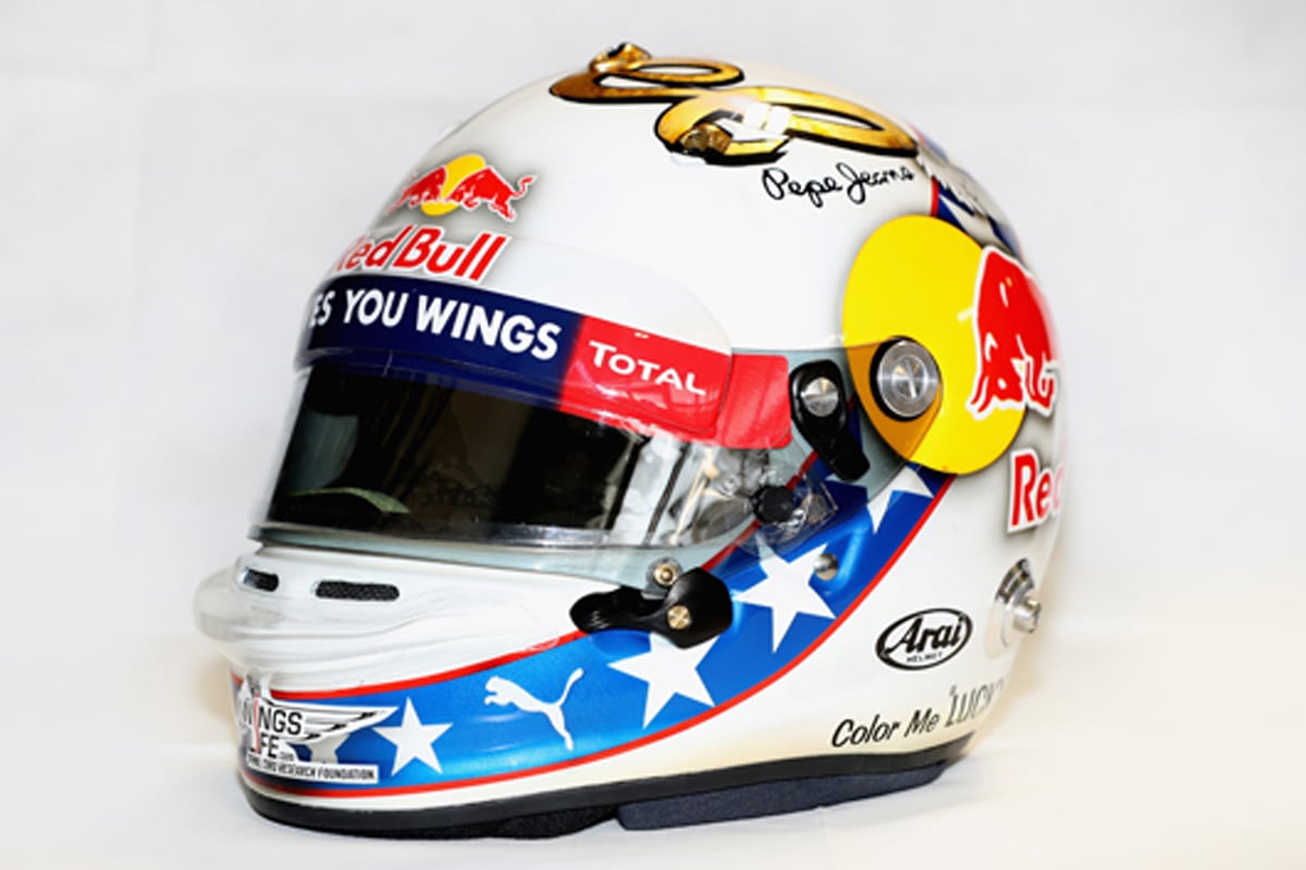 Daniel Ricciardo Evel Knievel helmet