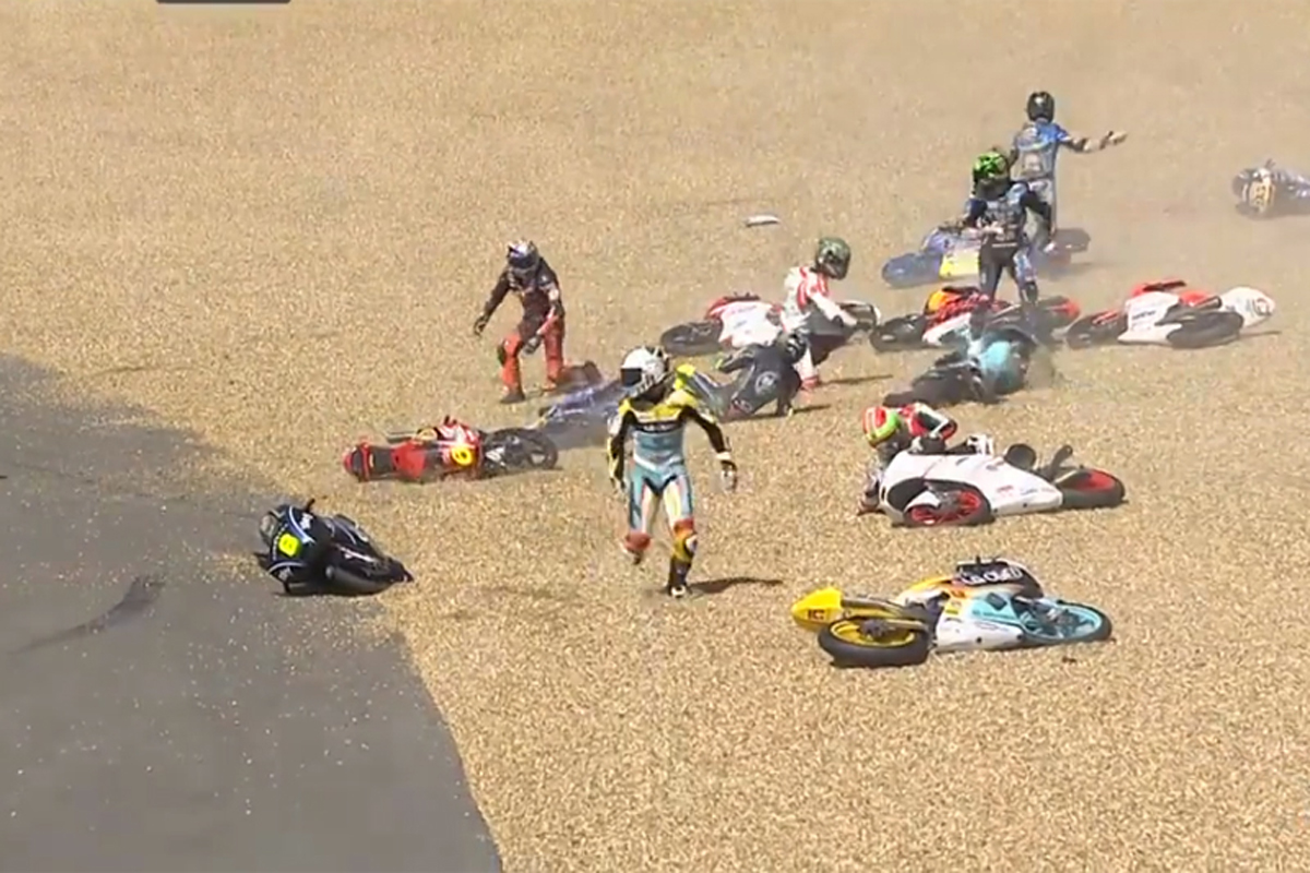 MotoGP 転倒 20台
