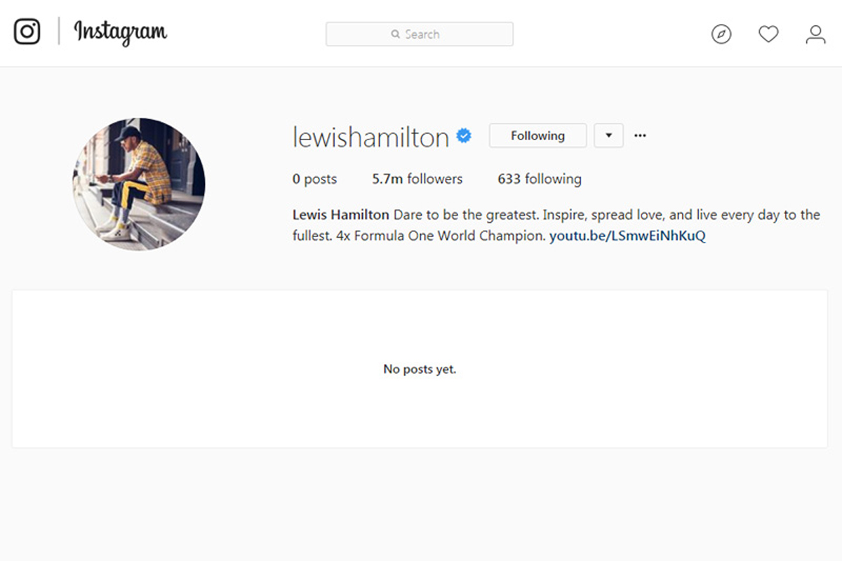 ルイス ハミルトン Instagramの投稿を全削除 F1 Gate Com