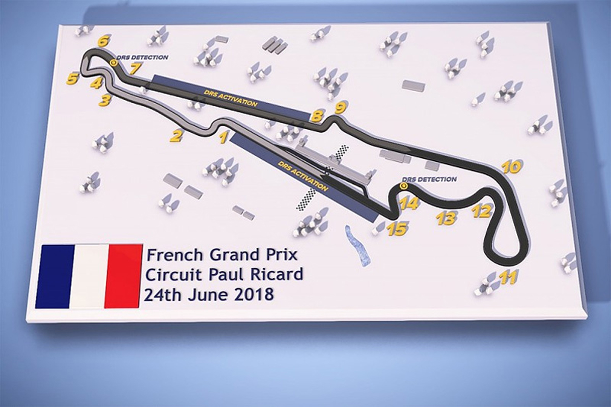 2018年 F1フランスGP DRSゾーン