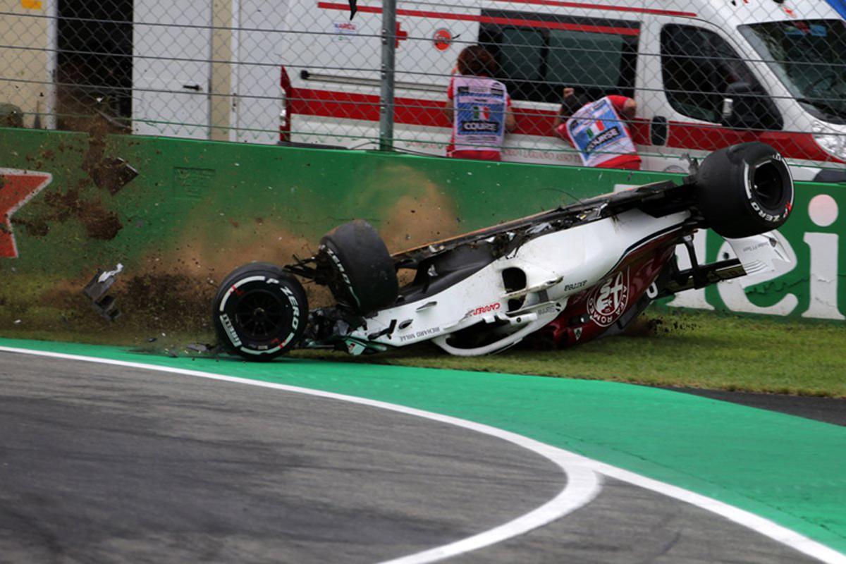 F1 マーカス・エリクソン クラッシュ