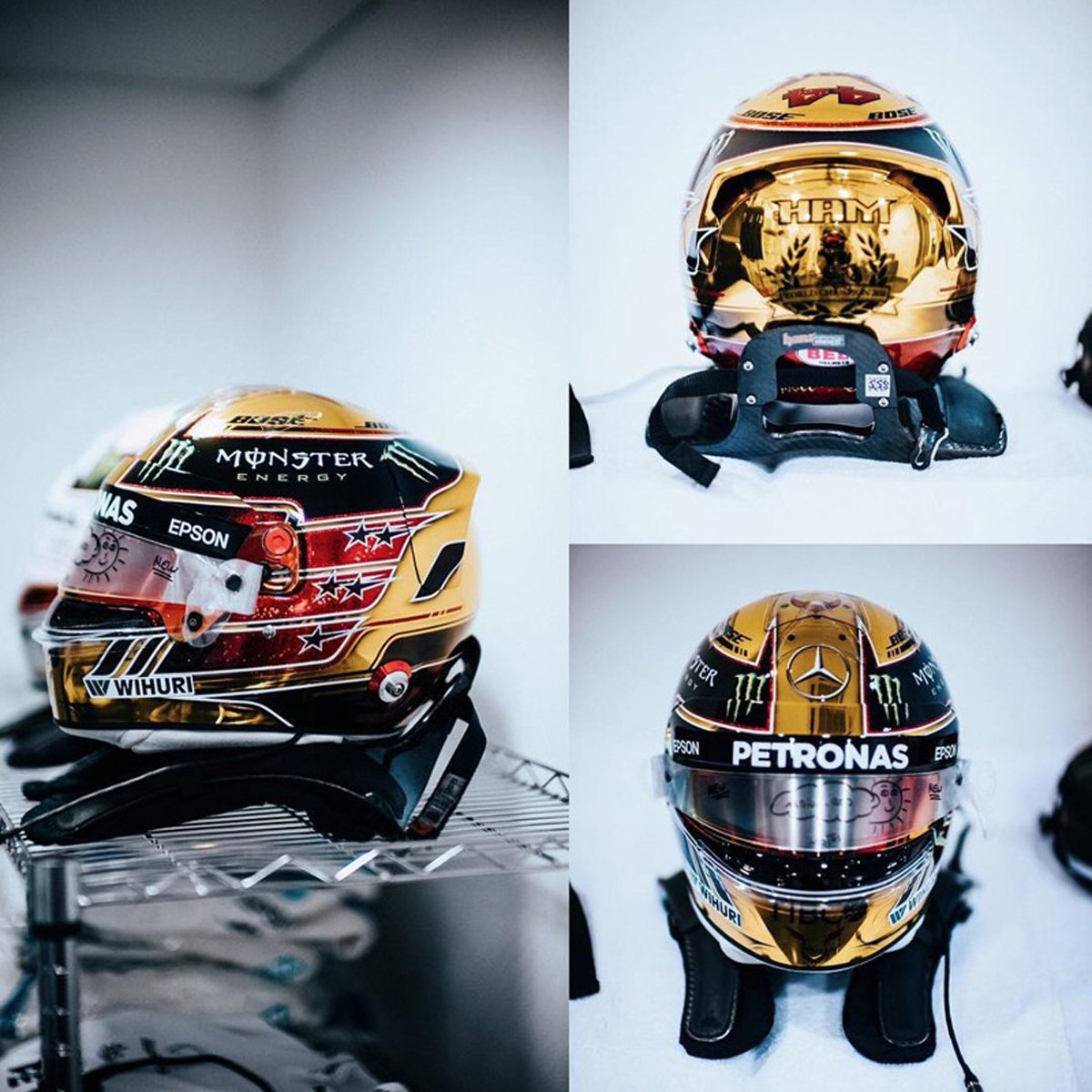 ルイス・ハミルトン 2018年F1アブダビGP ヘルメット
