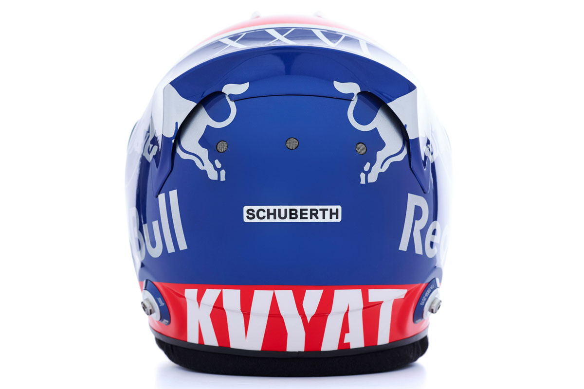 ダニール・クビアト 2019年 F1ヘルメット （背面）