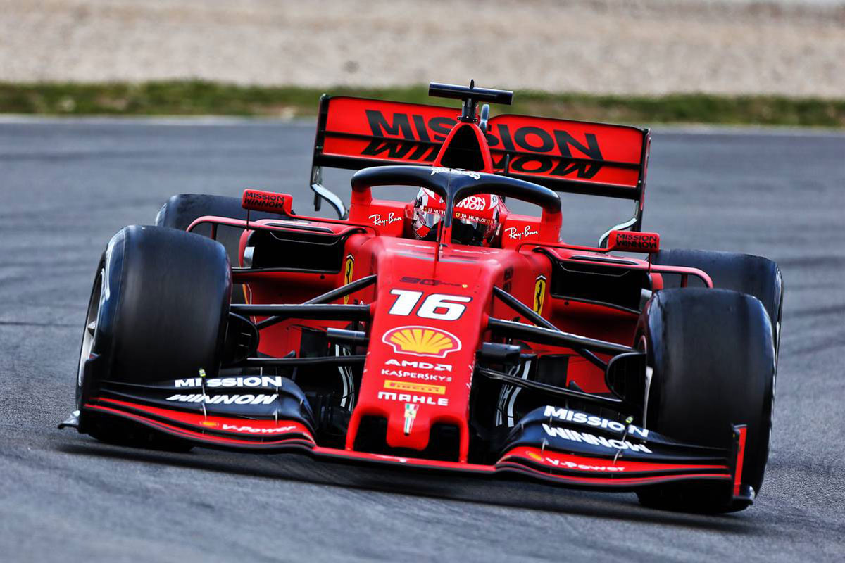 F1バルセロナテスト 2日目 午前 フェラーリのルクレールがトップタイム F1 Gate Com