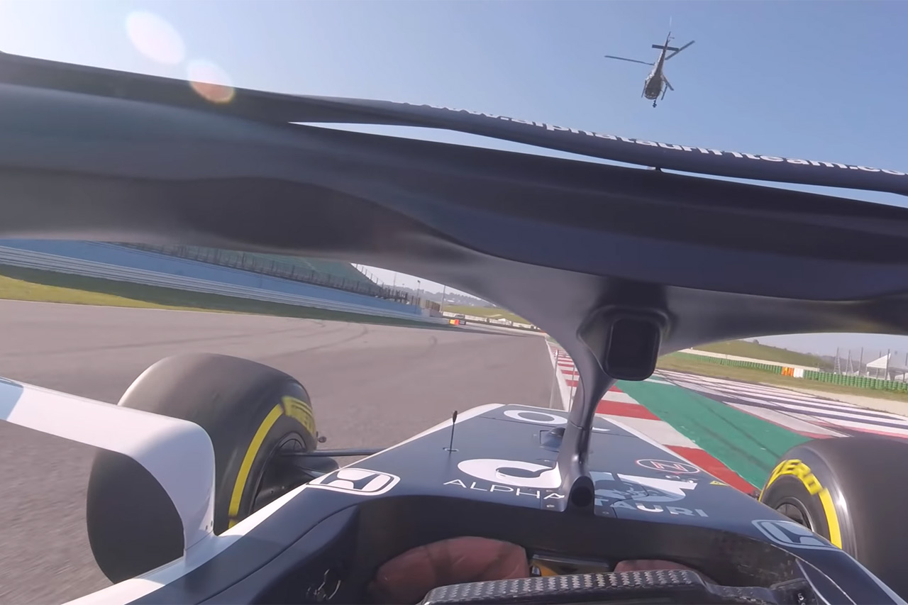 【F1動画】 アルファタウリ・ホンダ AT01 ドライバー視点 走行映像