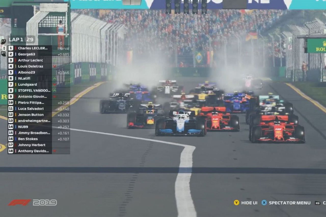 【動画】 F1バーチャルGP 第2戦 決勝ハイライト