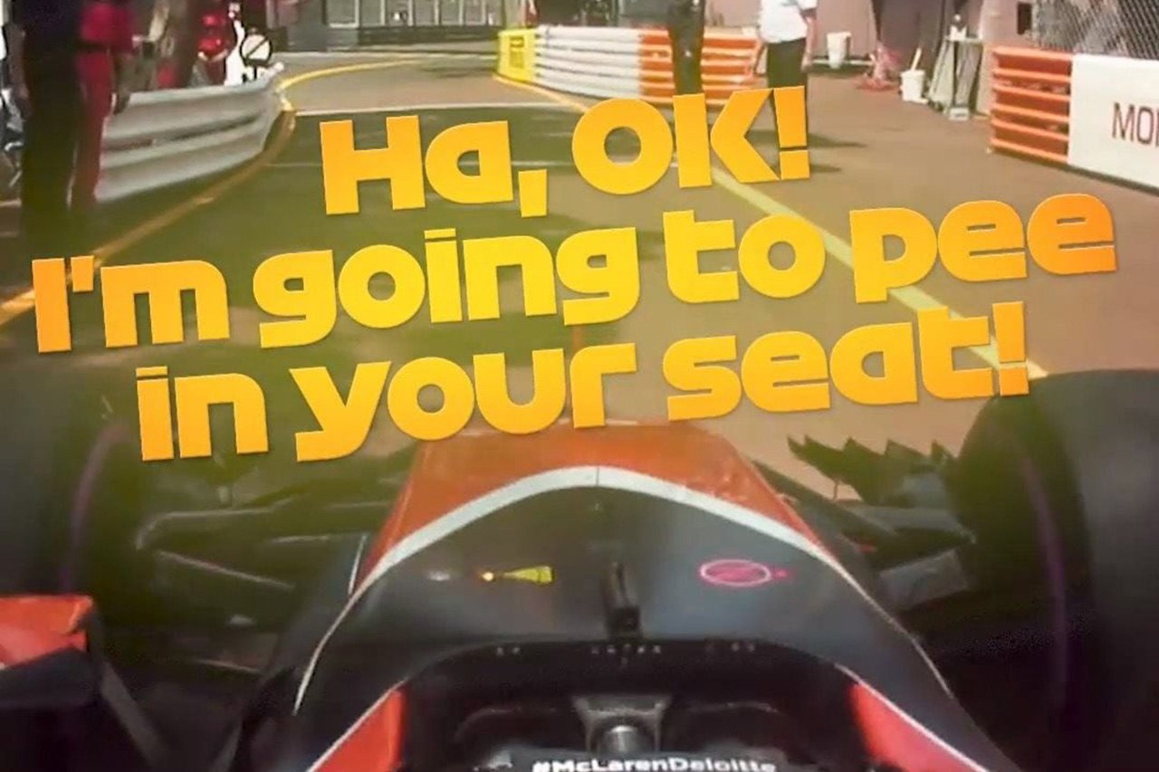 【動画】 ジェンソン・バトン、アロンソに「君のシートにおしっこしとくよ」 / 2017年F1モナコGP