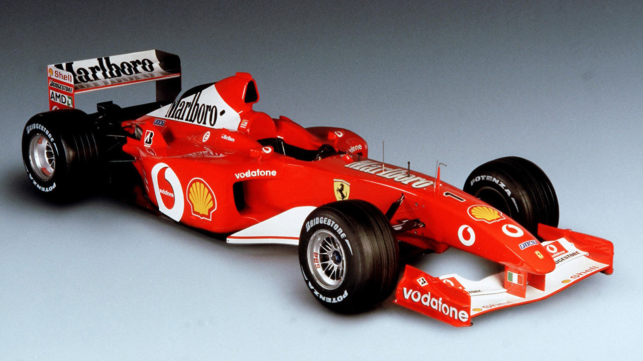 F1マシン列伝:フェラーリ F2002 全レース表彰台“最強の跳ね馬” 【 F1