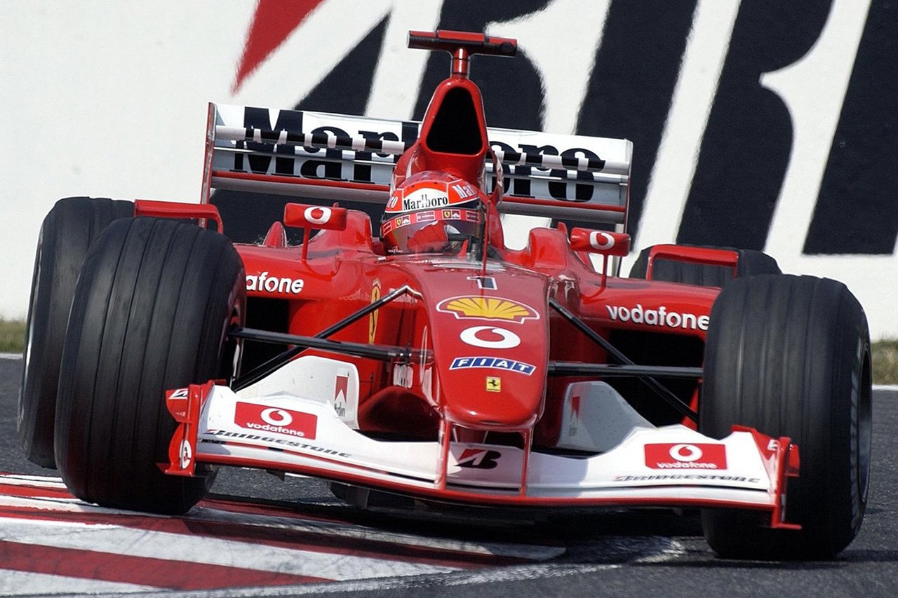 F1マシン列伝：フェラーリ F2002 全レース表彰台“最強の跳ね馬” 【 F1 ...