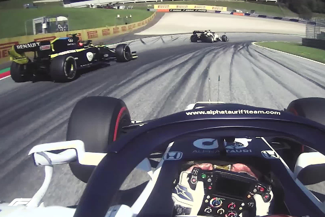 【動画】 ダニール・クビアトが非難したエステバン・オコンの走り / アルファタウリ・ホンダF1 オーストリアGP
