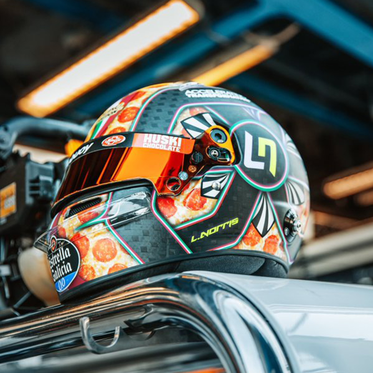 ランド・ノリス “ピザ”ヘルメット / 2020年 F1イタリアGP