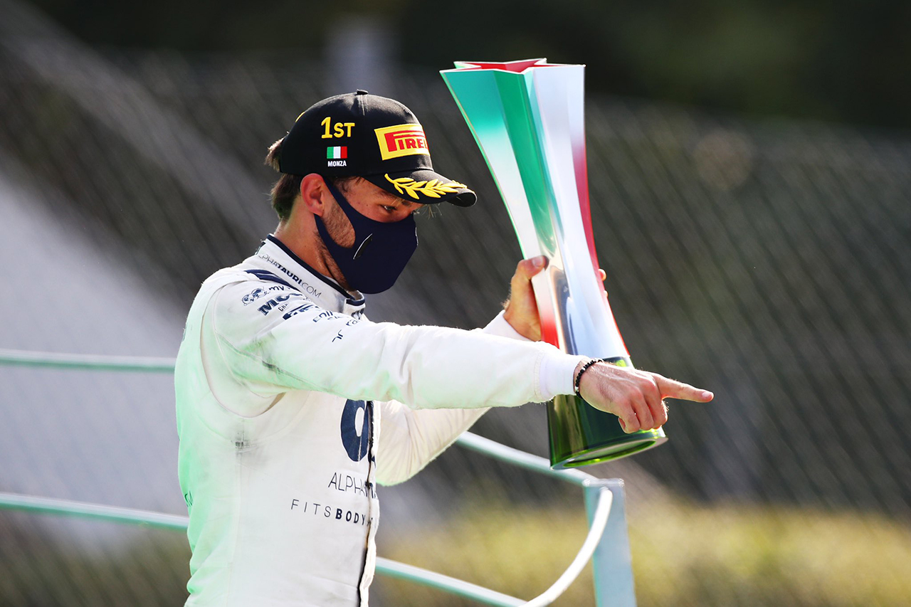 F1イタリアGP 結果：アルファタウリ・ホンダF1のガスリーが初優勝！ / 決勝レポート