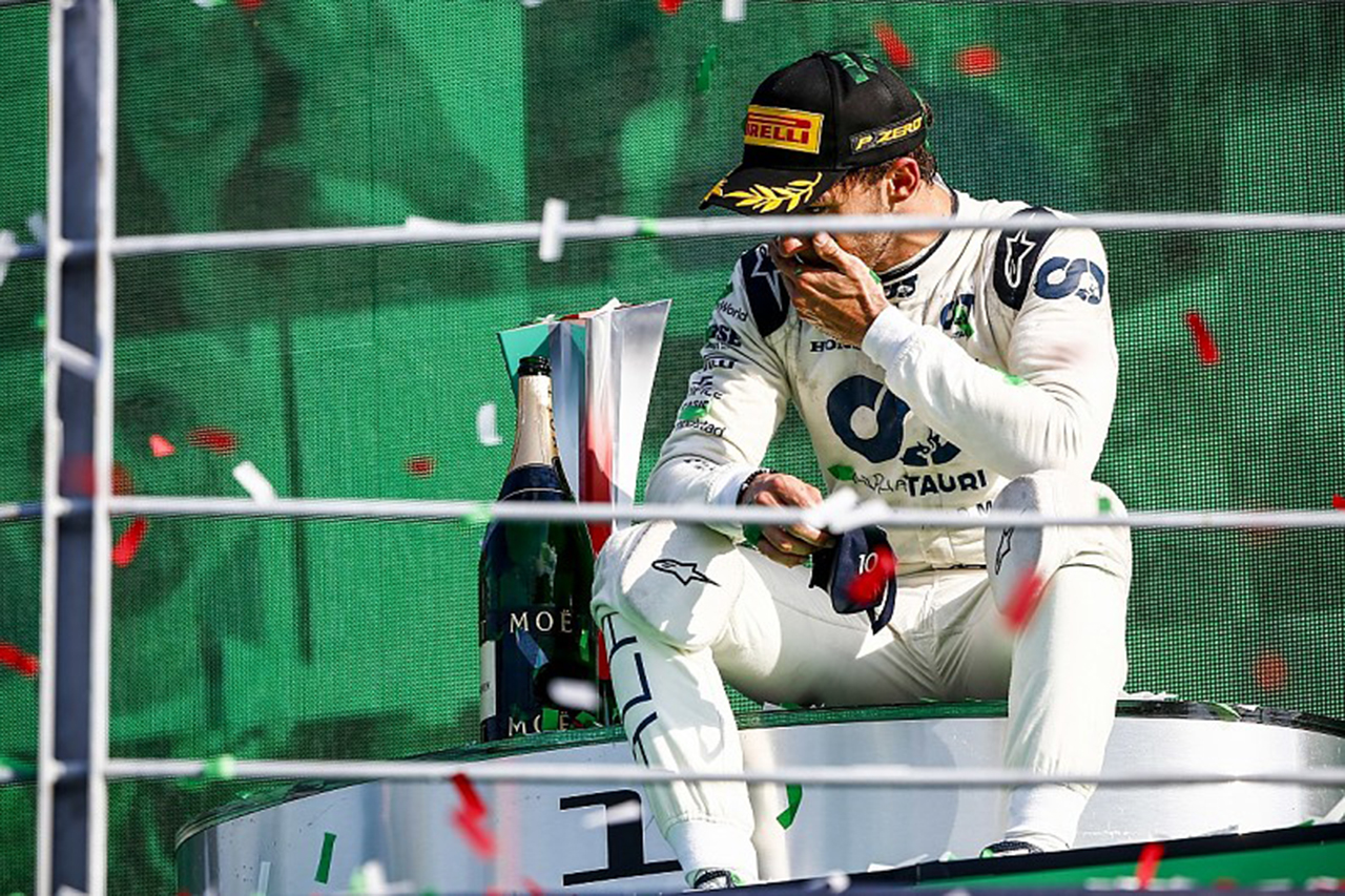 アルファタウリ・ホンダF1のピエール・ガスリー 「F1初勝利のすべての瞬間が心に刻まれている」