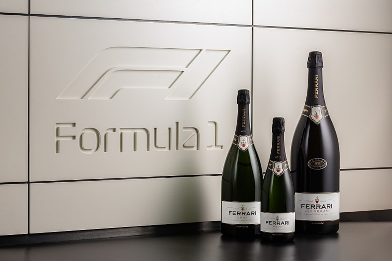 F1、2021年から表彰式でフェッラーリ トレントのスパークリングワインを使用