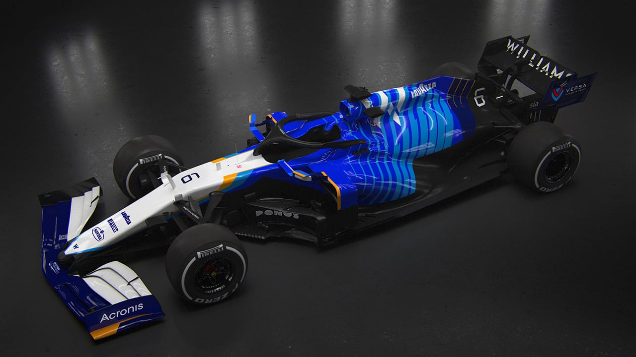 ウィリアムズF1、2021年F1マシン『FW43B』を発表…カラーリングを一新 