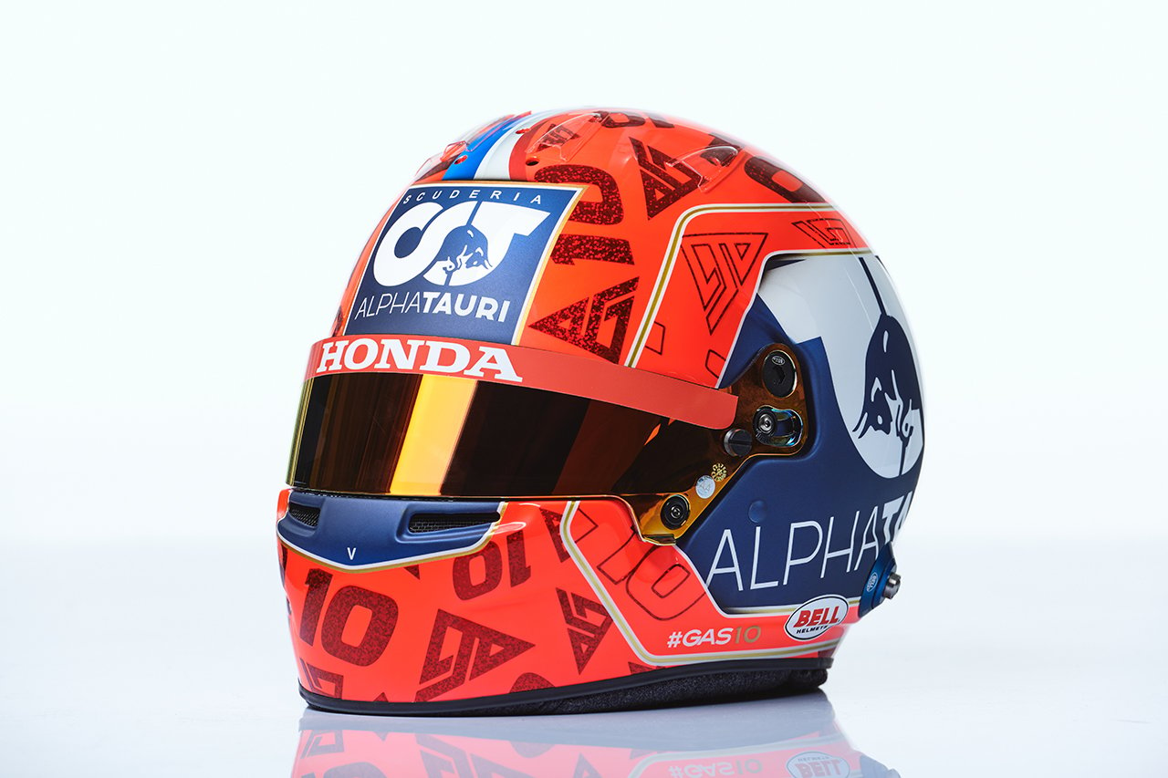 ピエール・ガスリー 2021年 F1ヘルメット （アルファタウリ・ホダF1）