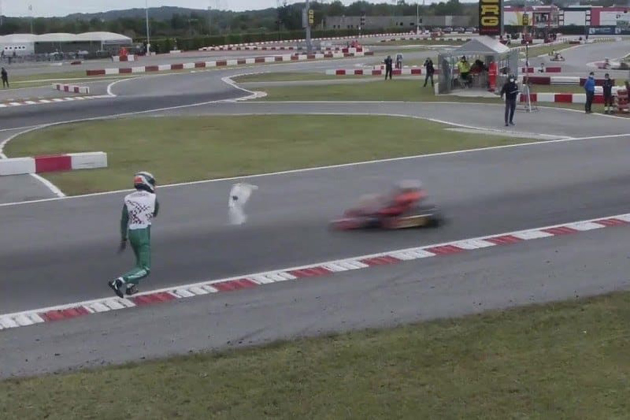 FIA、カートで“バンパー投げ＆暴行”のコルベーリに15年間のレース禁止処分