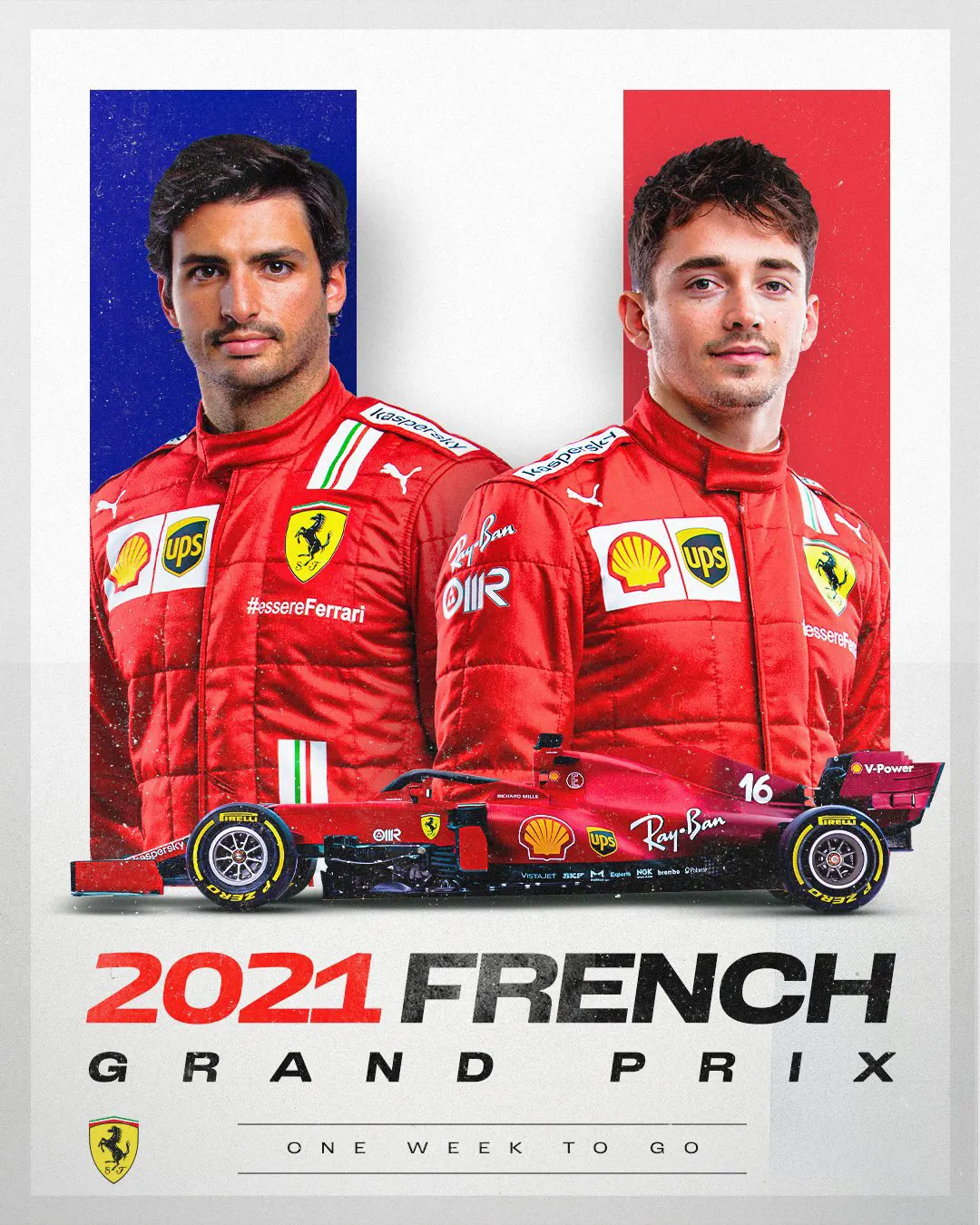 フェラーリ 2021年 F1フランスGP Mission Winnow（ミッションウィノウ）なし