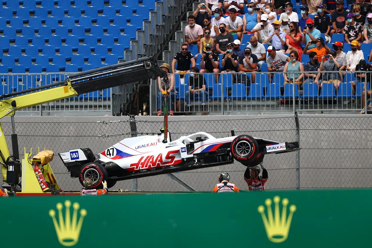 ミック・シューマッハ、Q2初進出もクラッシュ「ハードにプッシュしすぎた」 / ハース F1フランスGP 予選