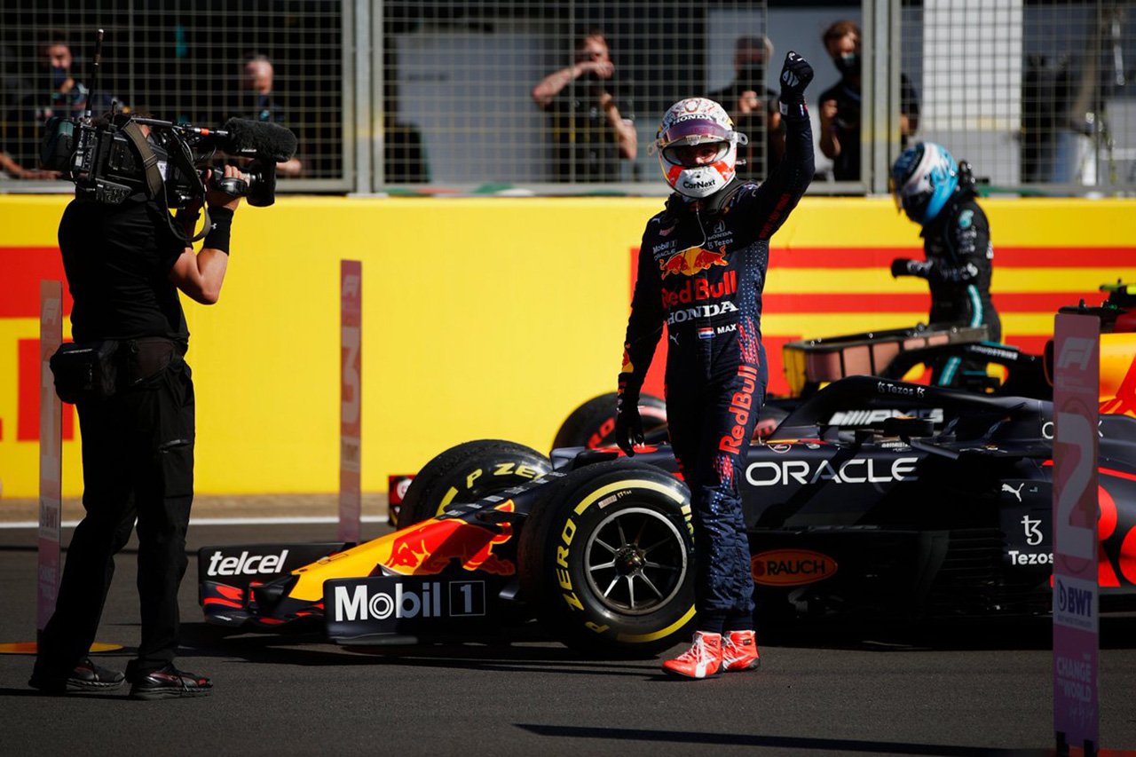 マックス・フェルスタッペン 「序盤はルイスと素晴らしいバトルができた」 / F1イギリスGP スプリント予選