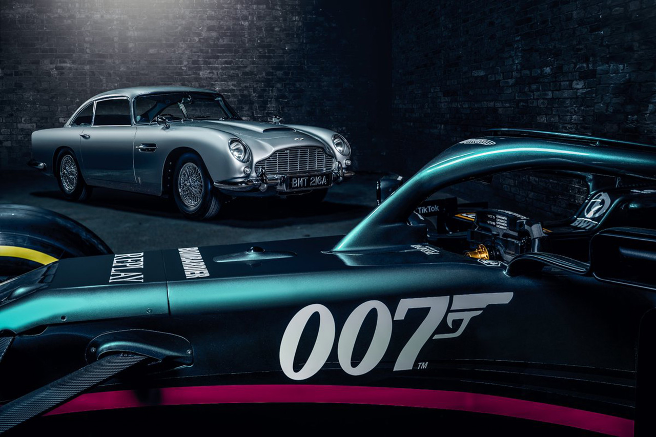 アストンマーティンF1、イタリアGPで『007 / No Time To Die』を宣伝