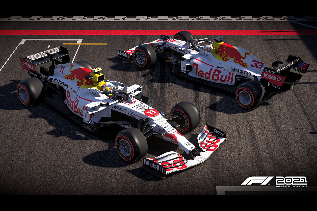 レッドブル・ホンダF1の特別カラーが公式ゲーム『F1 2021』に追加