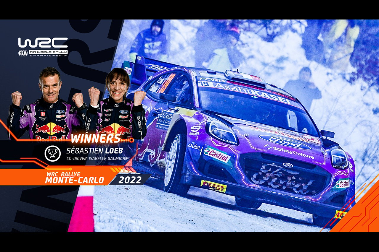 2022年 WRC ラリー・モンテカルロ：セバスチャン・ローブが通算80勝目