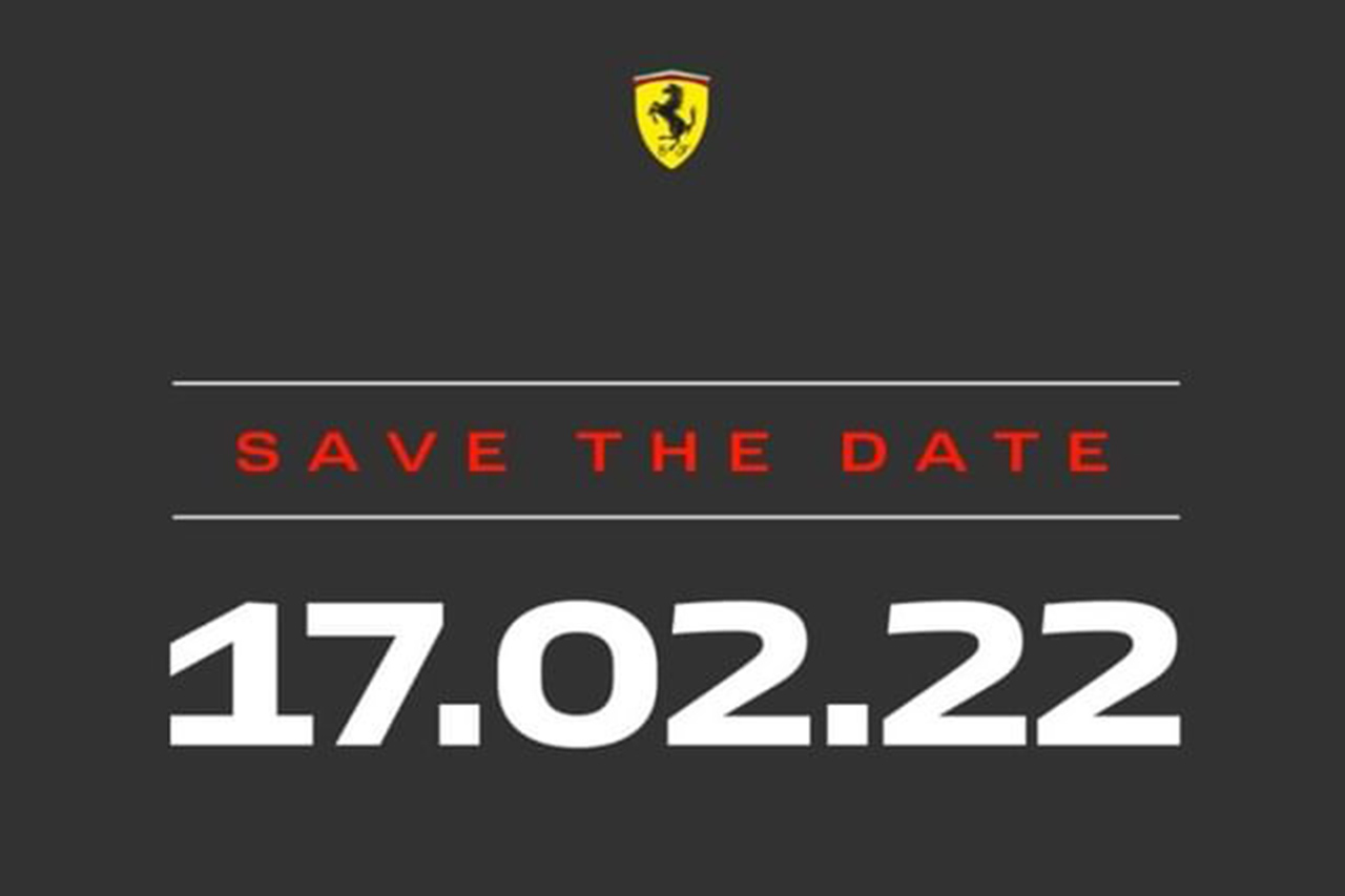 フェラーリF1、2022年F1マシンを2月17日に発表
